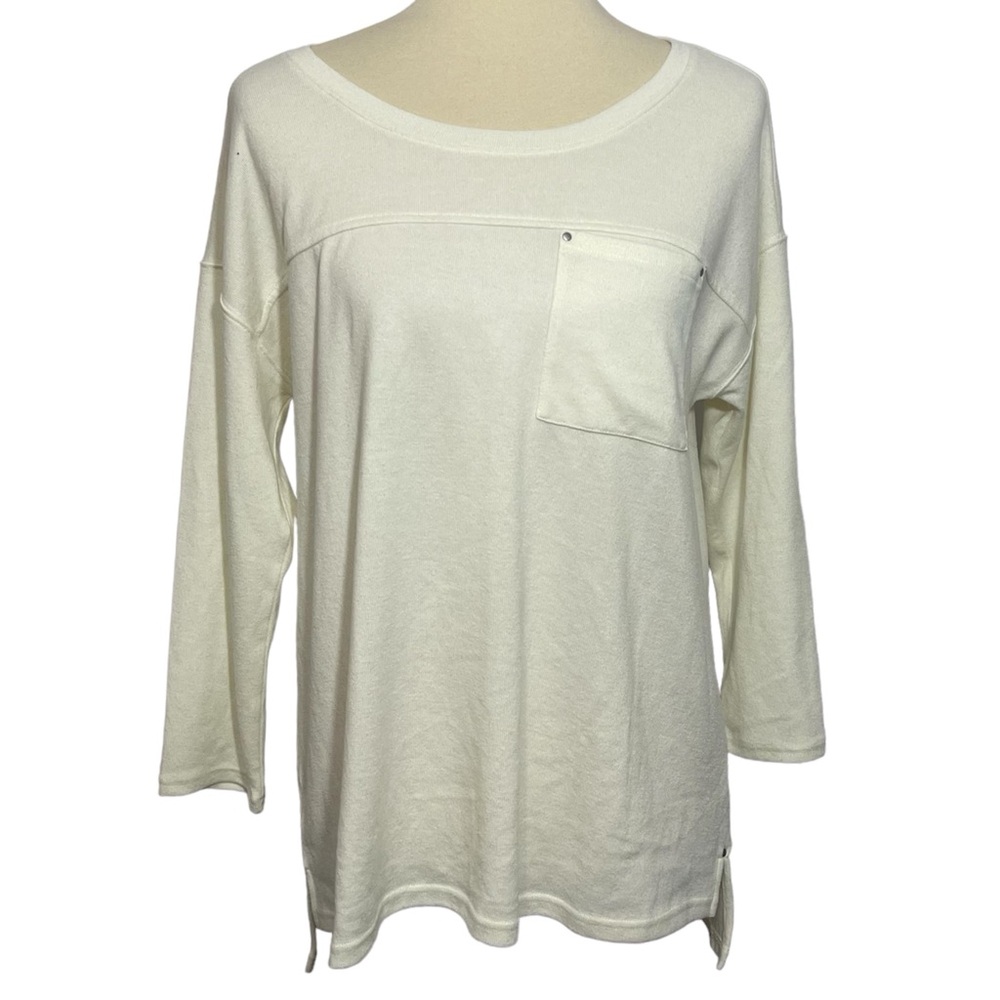 Calvin Klein 3/4 Sleeve Front Pocket Knit Sweater